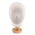 thumbnail image 2 of Soporte de maniquí con cabeza de bloque de lienzo de 20'' para exhibición de pelucas, 2 of 9