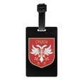 thumbnail image 1 of Custom Serbia Flag Luggage Tag Privacy Protection Baggage Tags Travel Bag Labels Suitcase, 1 of 1