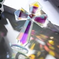 thumbnail image 2 of WYZCTTD Crystal Standing Cross Decor, Handmade Glass Holy Cross Collectible Figurines for Home Decoration, Easter Christmas Decoration for Pary，Colorful, 2 of 6