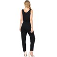 thumbnail image 3 of Pink Ice Women's Juniors Comfy Jogger Jumpsuit (Medium, Black), 3 of 3