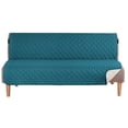 thumbnail image 6 of TOPCHANCES Reversible Quilted Sofa Cover, Waterproof Furniture Pet Protector Throw (Deep Blue, Loveseat Cover), 6 of 9