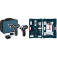 thumbnail image 1 of Kit combinado de taladro/destornillador inalámbrico y destornillador de impacto 12V BOSCH, 1 of 9
