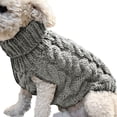 thumbnail image 1 of OUSITAID Pet Dog Clothes Cute Soft Sweater Pure Color Pet Winter Autumn Clothes, 1 of 2