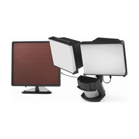 

Hyper Tough 2-Head Adjustable LED Solar Motion Sensor Outdoor Security Light Black 1500 Lumens