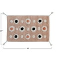 thumbnail image 2 of Creative Co-Op Boho Cotton Tufted Bath Mat with Circle Pattern and Tassels, Multicolor, 2 of 6