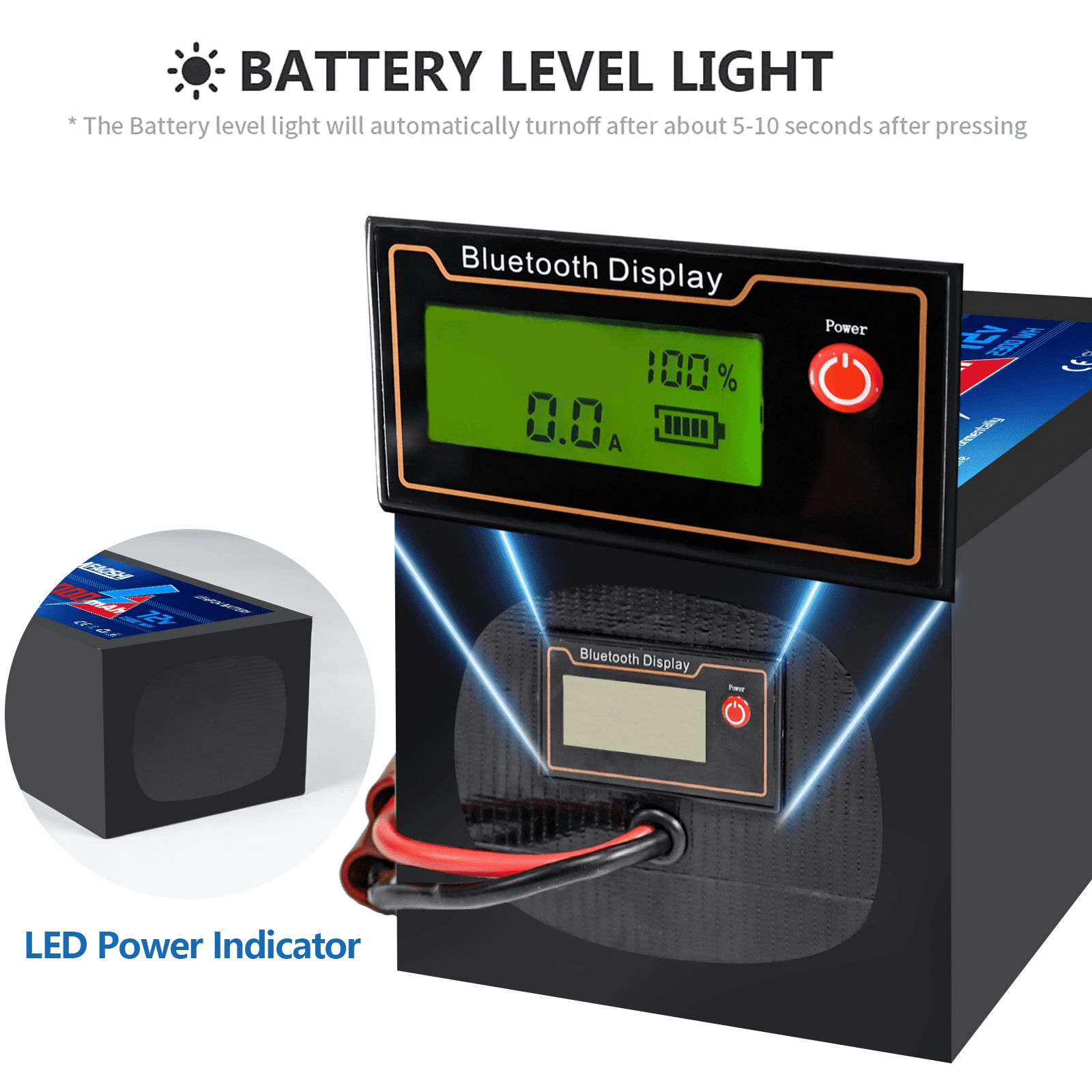 MFAOSHI 72V 30Ah LiFePO4 Battery for Electric Bike Motorcycle Scooter, Powers 0W-3500W Motors, w/ 50A BMS & Anderson Connector