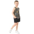 thumbnail image 4 of Golden Graffiti Stars Vest Undershirt Tank Top Sleeveless Quick Dry 6Y, 4 of 7