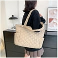 thumbnail image 2 of Kukuzhu Quilted Tote Bag for Women Trendy Purses Puffer Tote Bag Women Aesthetic Tote Bag Puffy Bag Quilted Bag, 2 of 7