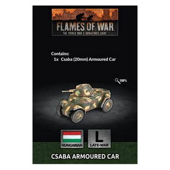 Battlefront Miniatures Csaba Armoured Car (Late-War) New