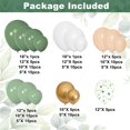 thumbnail image 3 of Baby Shower Decorations Amandir, 143 unidades, globos de color verde salvia, 3 of 7