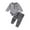 Grey, variant on EnJoCho Toddler Outdoor Clothes Toddler Boy's Long Sleeved Striped Crawler Pant Suit for 0 to 18 Months Small Kids Holiday Party Clothing Trendy Set