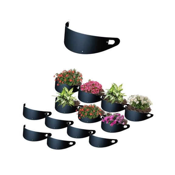 Dirt Locker Mild Slope Detached Planter Kit—Raised Bed Terracing System for Mild Curved Slopes 10-24 Degrees—DIY Erosion Control & Water Retention Detached Planters—Weatherproof & Eco-Friendly