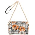 thumbnail image 2 of FORMRS Women Crossbody Purse with Chain Strap Vegan Leather Shoulder Handbag, Plaid Floral, 2 of 7