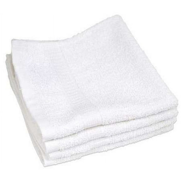 R & R Textile Wash Cloth,13 in L,White X03120