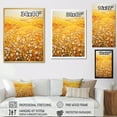 thumbnail image 4 of Designart "Fields Ablaze With Golden Harvest I" Flower Floater Framed Canvas Art Print, 4 of 5