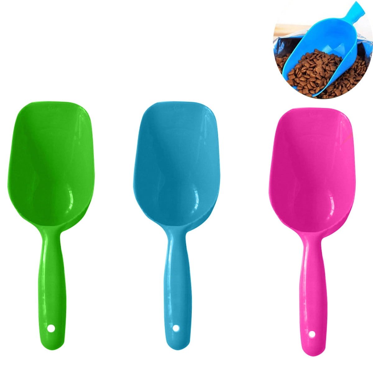 Limei Pet Food Scoops Plastic Measuring Cups Set for Dog Cat and Bird