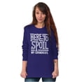 thumbnail image 3 of Funny Grandma Spoiled Grandchildren Women's Long Sleeve T Shirt Brisco Brands S, 3 of 6