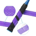 thumbnail image 3 of Uxcell 43.3" Non-Slip PU Tennis Racket Overgrip Tape Wraps with Hole Purple 9 Pack, 3 of 6