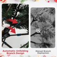 thumbnail image 4 of PVC & PE Pre-Lit Xmas Tree with Warm White LED Lights - Automatic Branches for Elegant Holiday Décor, 4 of 5