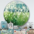 thumbnail image 3 of Designart 'Green Mountain Spring' Farmhouse Metal Circle Wall Art, 3 of 3