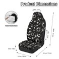 thumbnail image 6 of Uourmeti Removable Car Seat Covers Front Seats Only for Auto Polyester Interior Decor Car Seats Protector, Celestial Sun Moon Pattern, 6 of 7