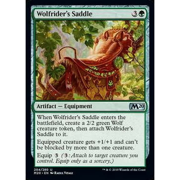 MtG Core Set 2020 Wolfrider's Saddle #204