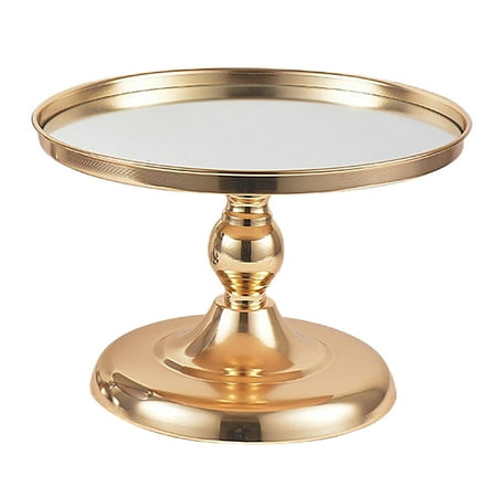 

Cake Stand Metal Round Cupcake Holder Decoration Dessert Fruit Display Rack for Party M Gold