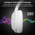 thumbnail image 3 of TOZO HT2 Auriculares híbridos con cancelación activa de ruido, auriculares inalámbricos Bluetooth sobre la oreja, tiempo de reproducción de 60 horas, ecualizador personalizado de audio de alta resoluc, 3 of 5