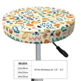 thumbnail image 4 of Daiia Peanuts 8 Stool Covers Round,Round Bar Stool Covers Waterproof Bar Chair Covers Washable Stool Cushion Slipcover for 12-14 Inch Chair-13 inch, 4 of 7