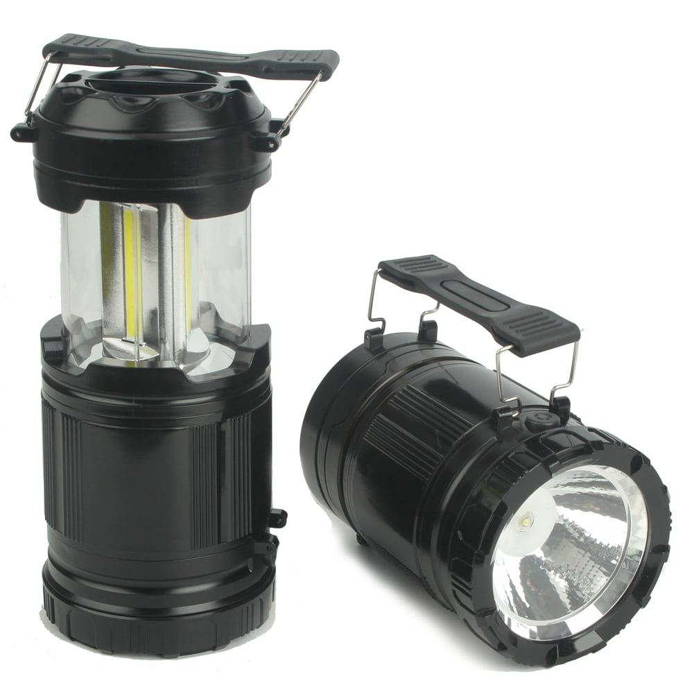 Flashlight Camping LED Emergency Light Set Lantern and Headlamp Combo 3 Pack 