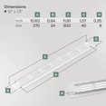 thumbnail image 2 of Sistemas de ventilación con rejilla de ventilación y suministro de aire, aluminio blanco, 2 of 8