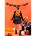 thumbnail image 5 of TIYOMI Plus Size Long Sleeve Tops For Women Funny Halloween Bat Raglan Tee Black Color Block Deep V Neck Shirts Blouses Fall Winter Tunics XL 14W 16W, 5 of 7