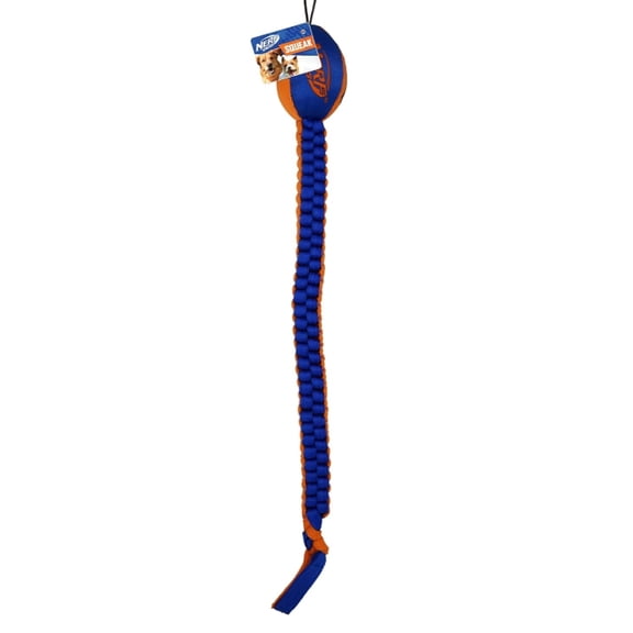 Nerf Dog Vortex Chain Tug, Blue & Orange