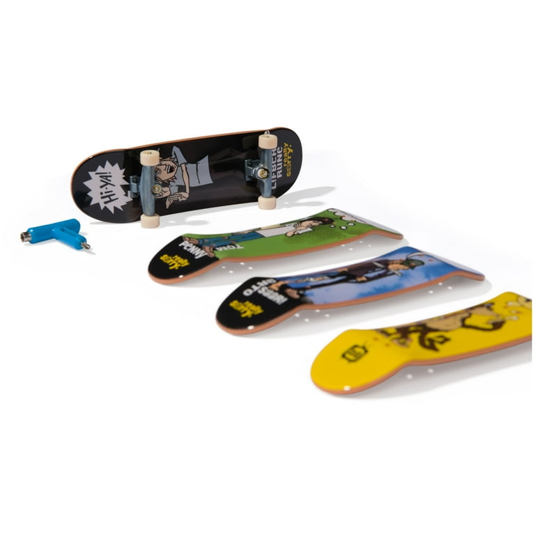 Tech Deck, Ultra DLX Fingerboard 4-Pack, FLIP Skateboards, Collectible and Customizable Mini Skateboards, Kids Toys for Ages 6 and up