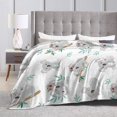 thumbnail image 4 of Koala Flannel Throw Blanket Lightweight Soft Cozy Washable for Sofa Couch Bed, 4 of 5