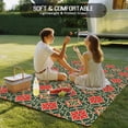 thumbnail image 6 of Outdoor Rug 3x5ft Retro Kaleidoscope Large Area Rug Red Argyle Pattern Indoor Outdoor Carpet Outdoor Rugs Mats for Patio Camping,RV,Front Door, Outside Decor, 6 of 9