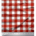thumbnail image 1 of Soimoi Polyester Crepe Fabric Gingham Check Decor Fabric Printed Yard 42 Inch Wide, 1 of 3