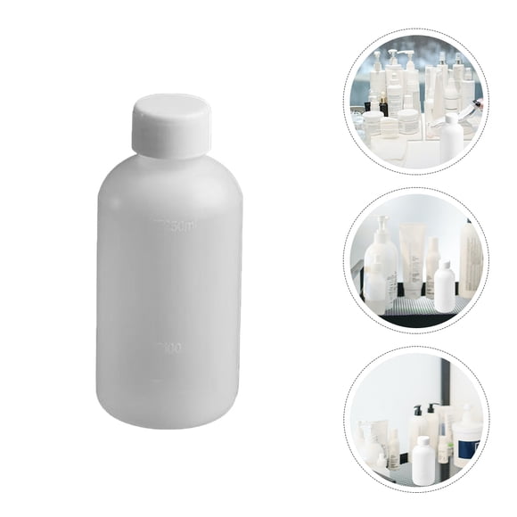 OULII 15PCS Reagent Bottle Plastic White Suitable for Educational Chemistry Purposes
