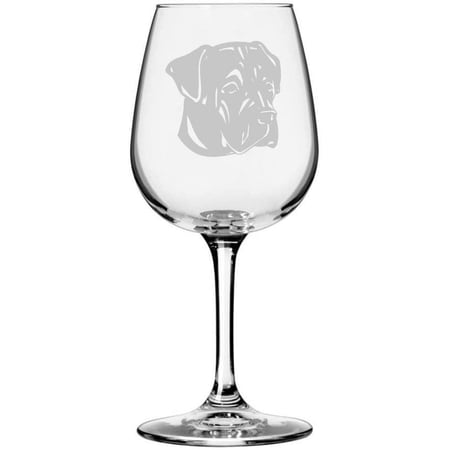 Cane Corso Dog Themed Etched 12.75oz Libbey Wine Glass