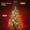 thumbnail image 4 of Christmas Tree Lights - 480 LED Christmas Lights9.8FT x 16 String Lights Christmas Lights with 8 Modes and Memory Function with Timer Function Suitable for Christmas Decorations-Multi-Color, 4 of 7