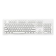 1 Set 108 Keys Crystal Round Keycap Set for Mechanical Keyboards Gaming white