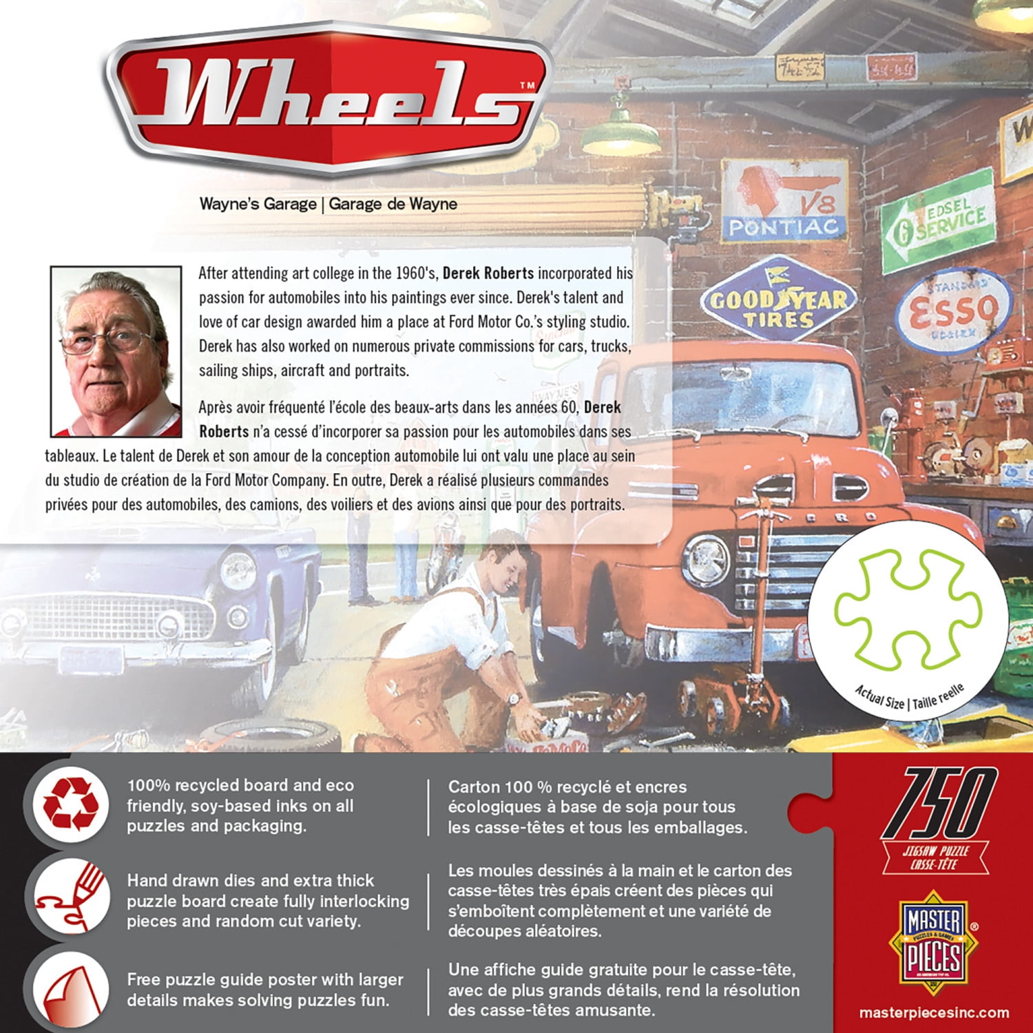 MasterPieces Wheels - Wayne's Garage - 750 Piece Jigsaw Puzzle