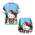 thumbnail image 5 of Lsque Sanrio Women's Short-Sleeved Pajama Set - 2 Piece Soft and Lightweight Sleepwear Set-Small, 5 of 9