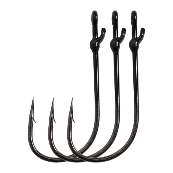 Mustad Ultra Point Max Grip Pin Hook (Black Nickel) - Size: 3/0 3pc
