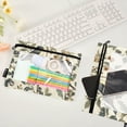 thumbnail image 2 of FORMRS 2 Pack Pencil Pouch for 3 Ring Binder with Clear Window Zipper Case, Green Birds, 2 of 6
