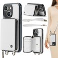 thumbnail image 1 of For Iphone 15 Plus Jeehood C22 Series Zipper Wallet Leather Phone Case With,iPhone 16 Plus, 1 of 6