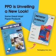 Photo Paper Direct PPD Printable Fabric Sheets, Canvas, 8.5 x 11 - 10 Pack