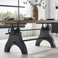 thumbnail image 2 of Modway Genuine 96" Crank Adjustable Height Dining and Conference Table in Black Natural, 2 of 15