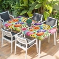 thumbnail image 2 of Easter Colorful Eggs Table Cloths for 3 Foot Rectangle Tables, Spring Floral Polka Dot Green Striped Patio Waterproof Elastic Fitted Tablecloths, Washable Rectangular Table Cover for Camping, 2 of 8