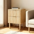 thumbnail image 5 of Ktaxon Set of 1 Nightstand with Charging Station, End Table Wooden Bedside Table Large Capacity Easy to Assemble, 5 of 8